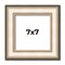 Square Contemporary Silver Picture Frame - UV Acrylic, Foam Board Backing, Hanging Hardware